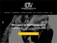 Tablet Screenshot of hairdesignertv.com